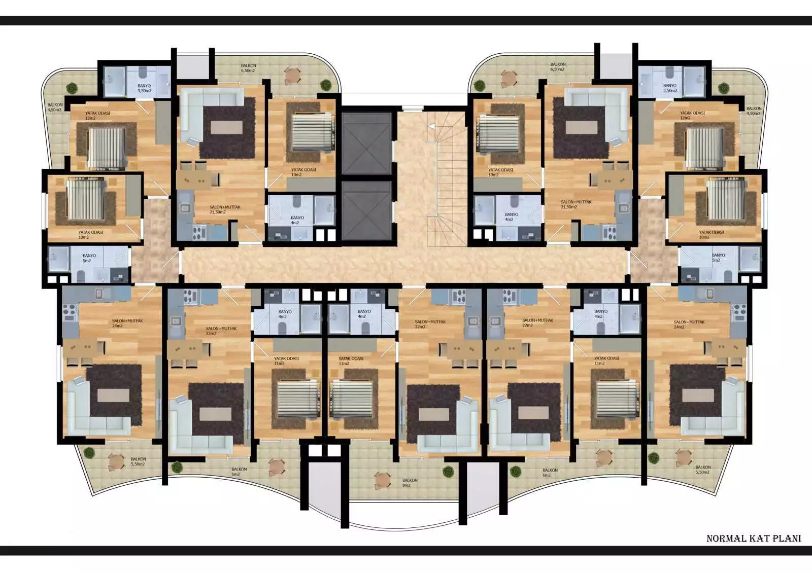 Flat 52m² in Turkey, Oba. Priced at 179000€ rent photo-31