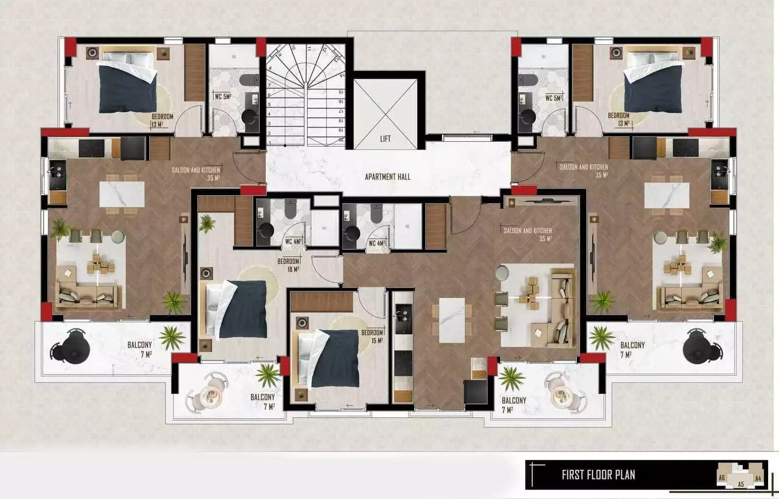 Flat 60m² in Turkey, Oba. Priced at 135000€ rent photo-20