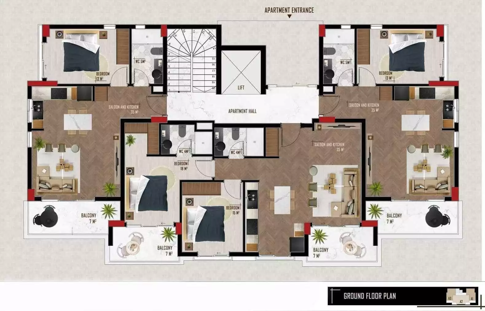 Flat 60m² in Turkey, Oba. Priced at 135000€ rent photo-21