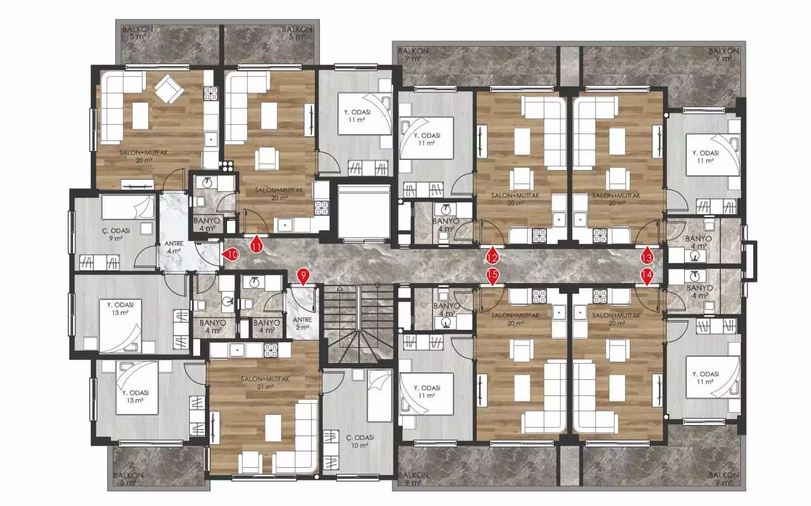 Flat 48m² in Turkey, Oba. Priced at 145000€ rent photo-23