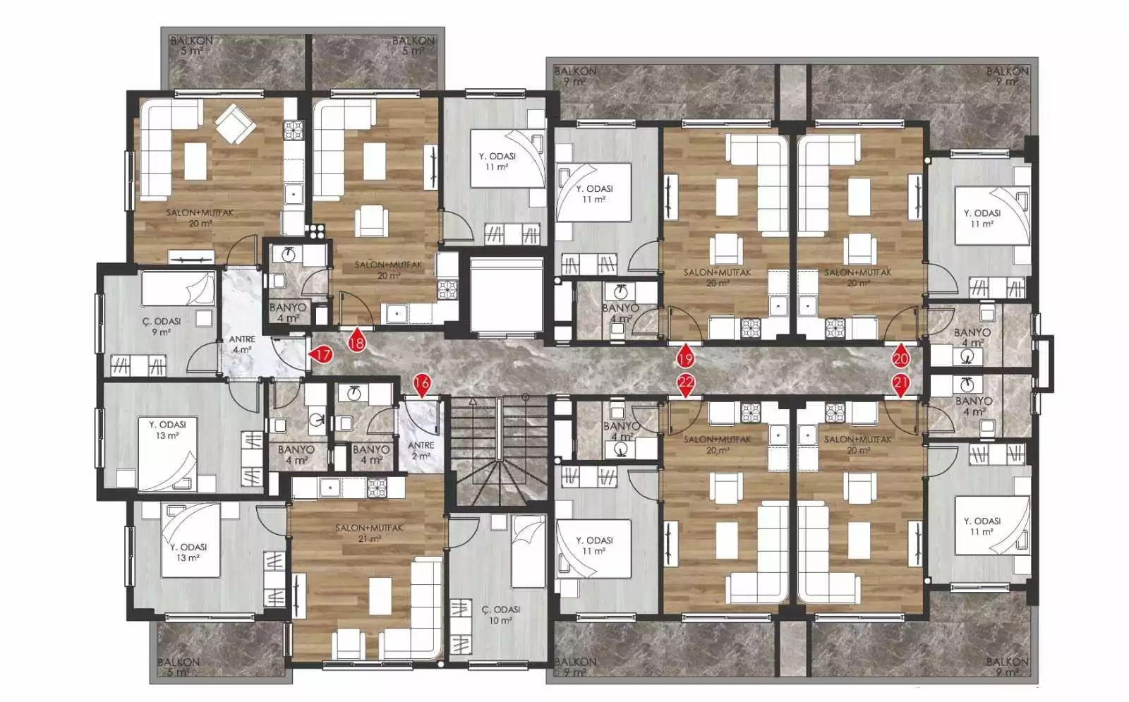 Flat 48m² in Turkey, Oba. Priced at 145000€ rent photo-24