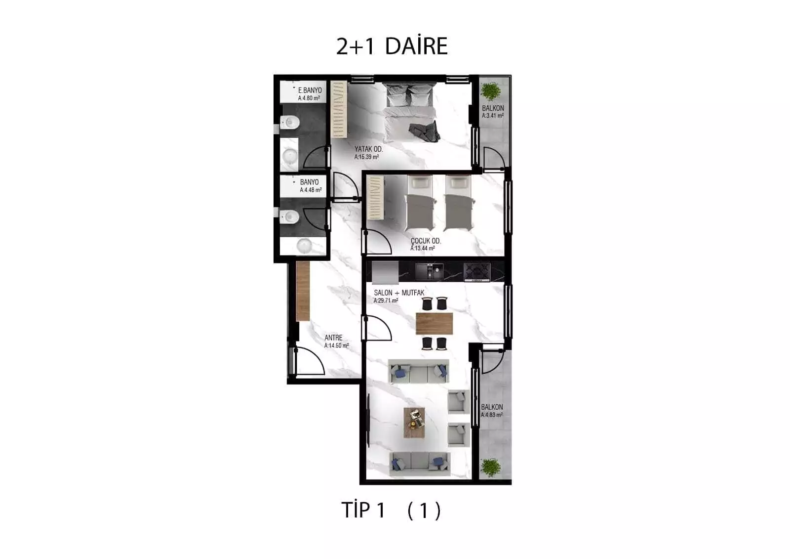 Flat 50m² in Turkey, Oba. Priced at 150000€ rent photo-22