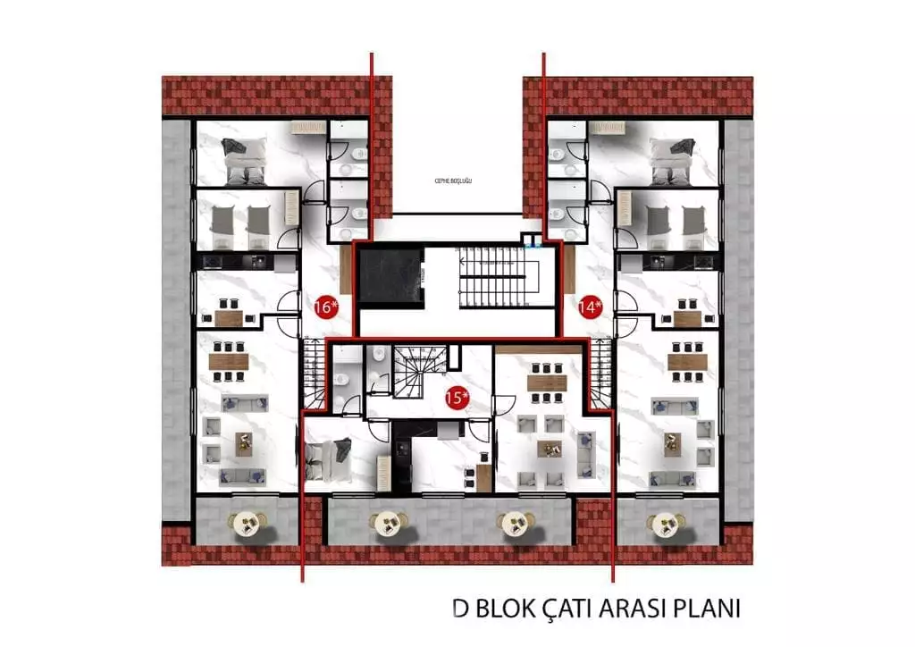 Flat 50m² in Turkey, Oba. Priced at 150000€ rent photo-25