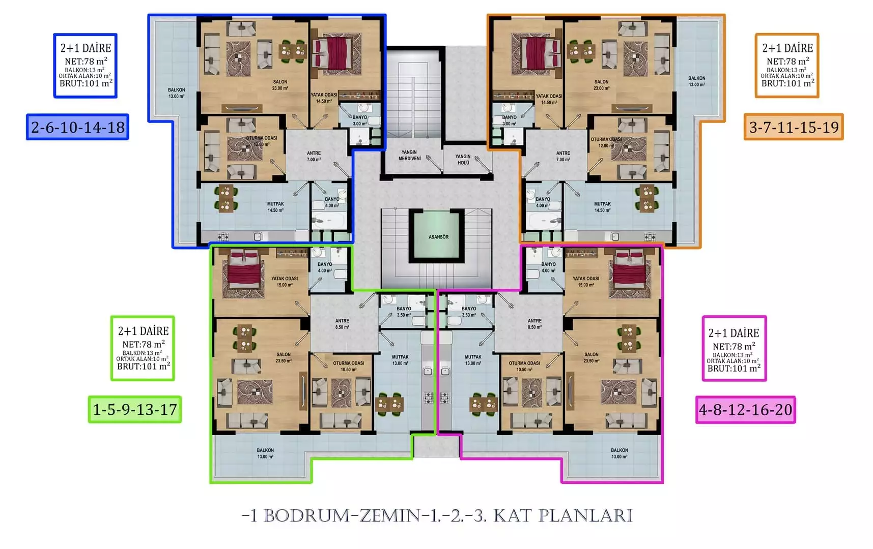 Flat 201m² in Turkey, Oba. Priced at 220000€ rent photo-7