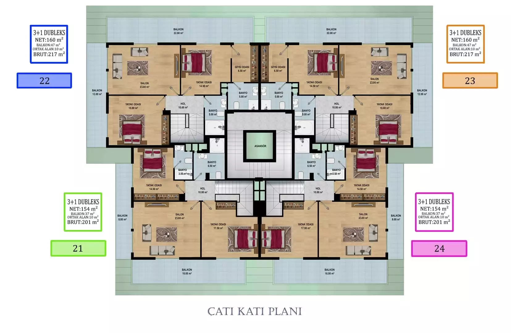 Flat 201m² in Turkey, Oba. Priced at 220000€ rent photo-9