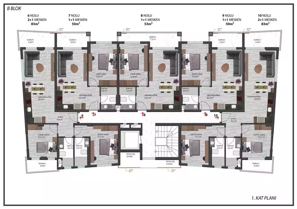 Flat 50m² in Turkey, Oba. Priced at 135000€ rent photo-25