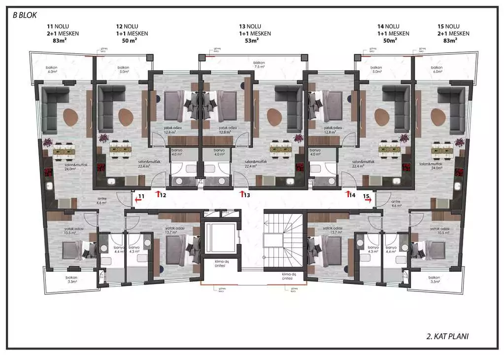 Flat 50m² in Turkey, Oba. Priced at 135000€ rent photo-26