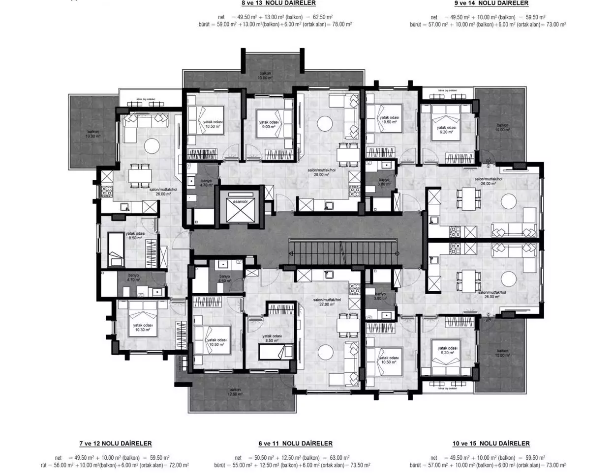 Flat 75m² in Turkey, Alania. Priced at 180000€ rent photo-30