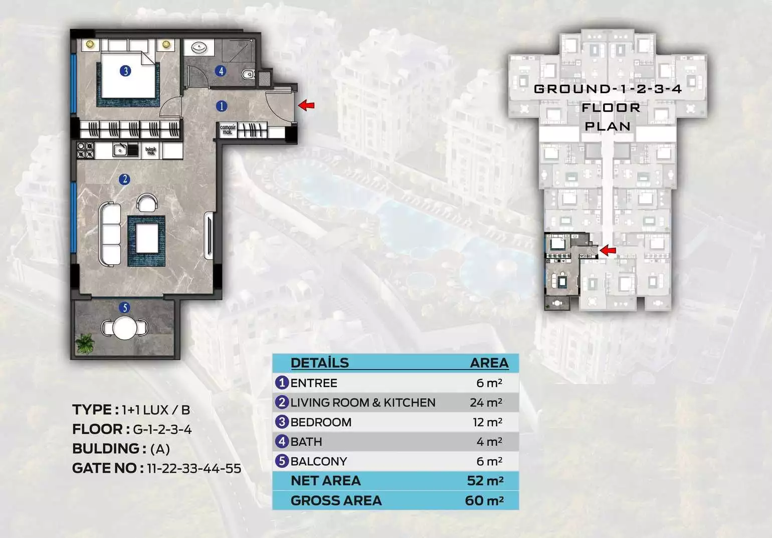 Flat 46m² in Turkey, Oba. Priced at 175000€ rent photo-22