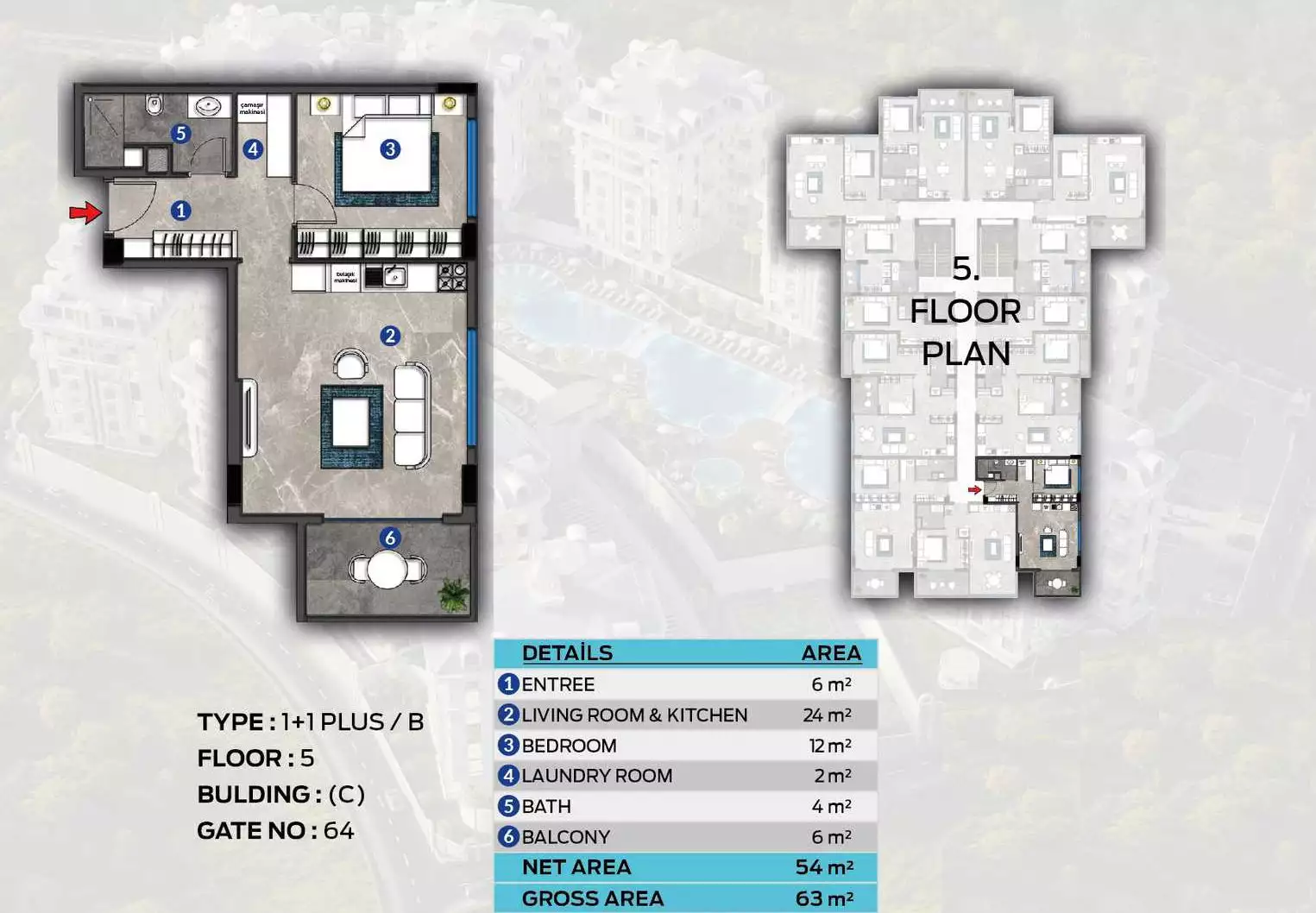 Flat 46m² in Turkey, Oba. Priced at 175000€ rent photo-23