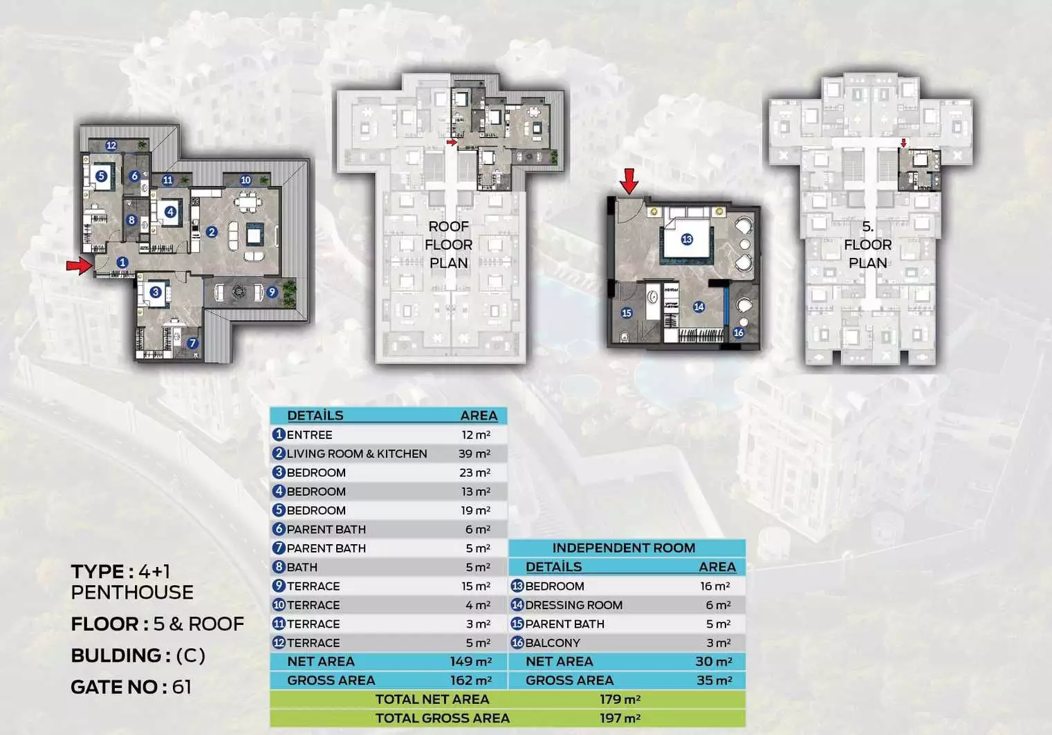 Flat 46m² in Turkey, Oba. Priced at 175000€ rent photo-25