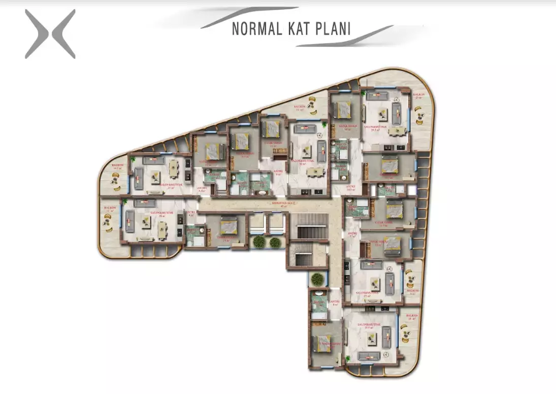 Flat 57m² in Turkey, Mahmutlar. Priced at 189000€ rent photo-29