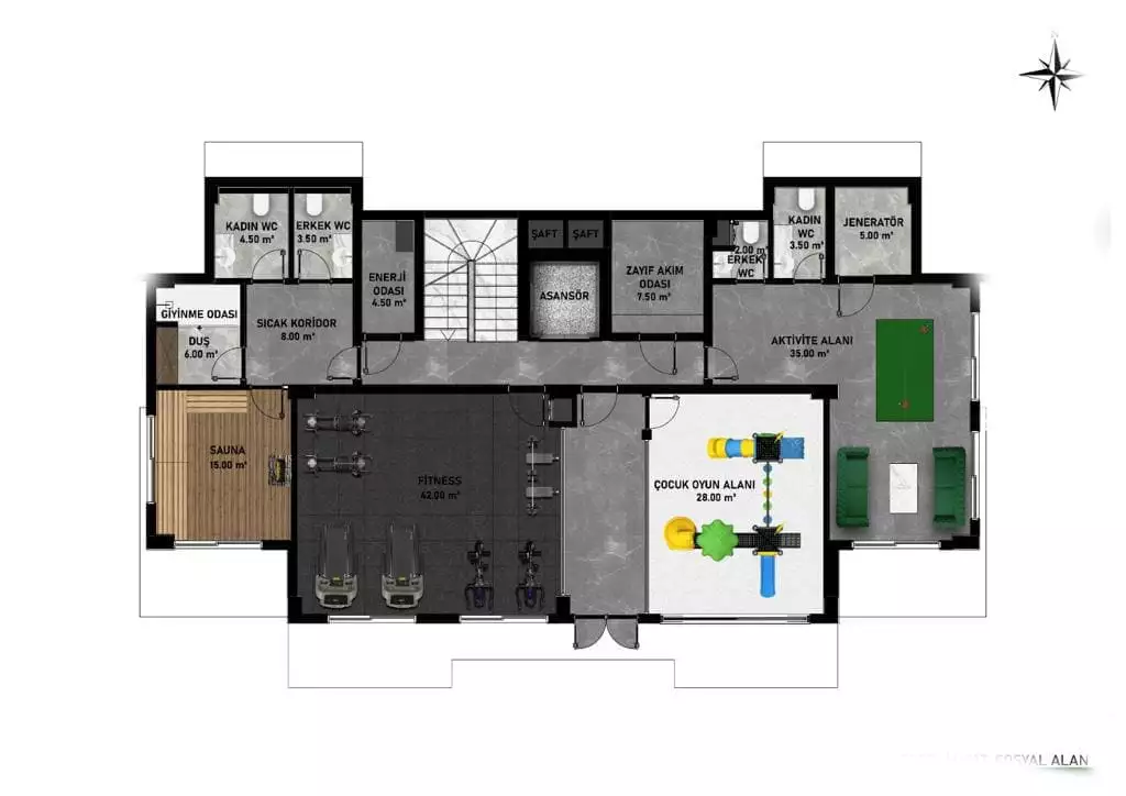 Flat 56m² in Turkey, Alania. Priced at 185000€ rent photo-25