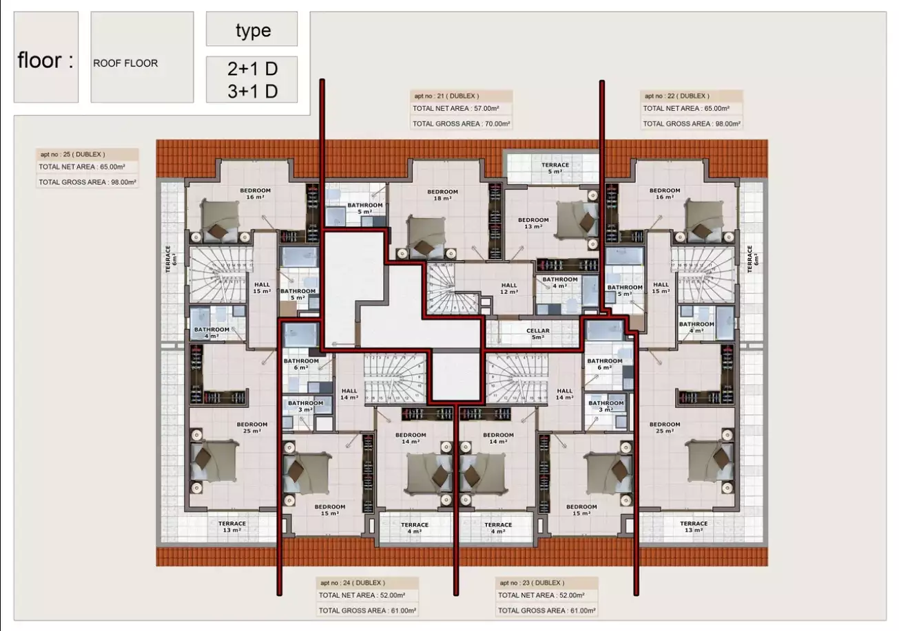 Penthouse 93m² in Turkey, Mahmutlar. Priced at 150000€ rent photo-12