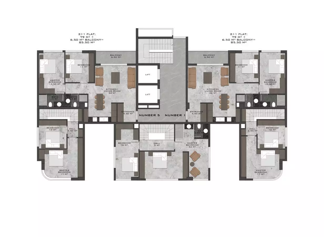 Flat 60m² in Turkey, Kestel. Priced at 209000€ rent photo-16