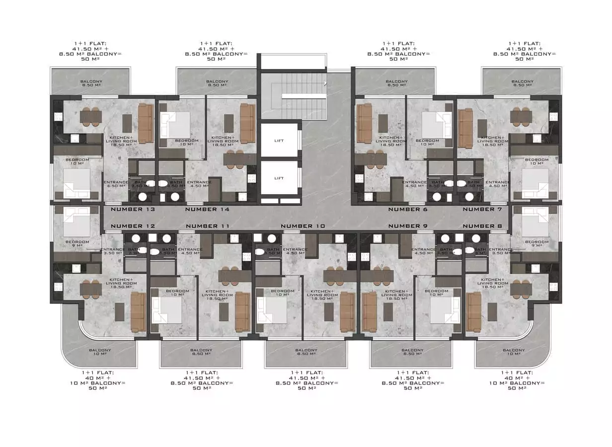 Flat 60m² in Turkey, Kestel. Priced at 209000€ rent photo-17