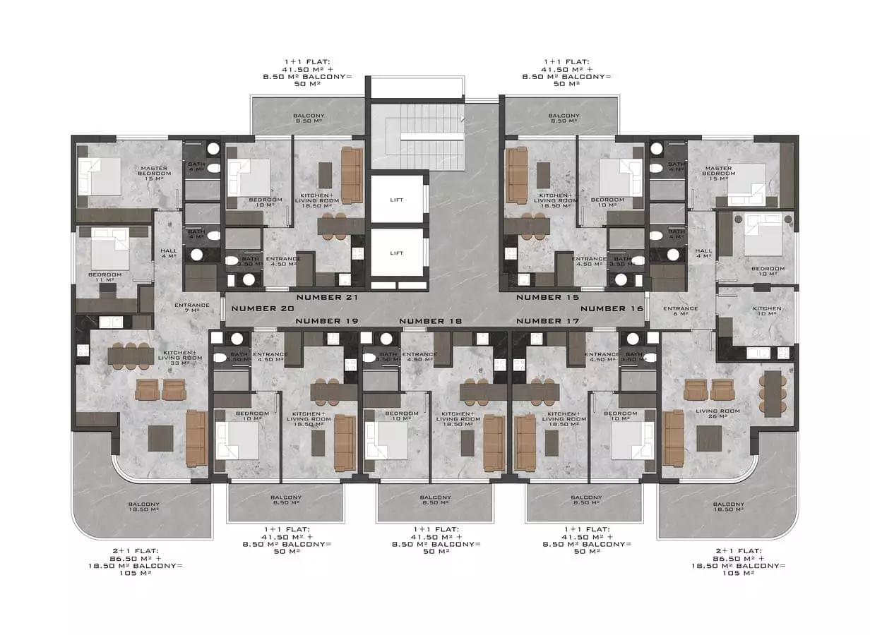 Flat 60m² in Turkey, Kestel. Priced at 209000€ rent photo-18