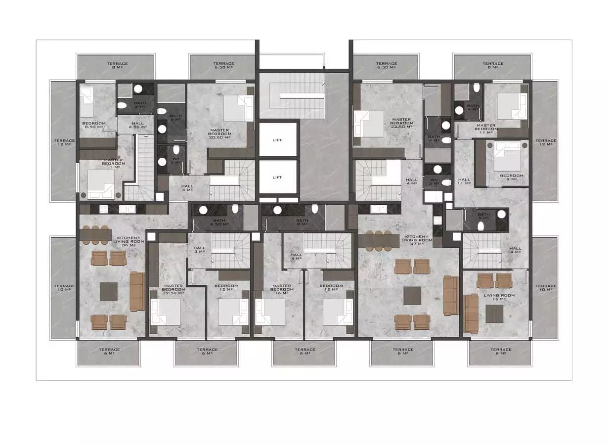 Flat 60m² in Turkey, Kestel. Priced at 209000€ rent photo-20