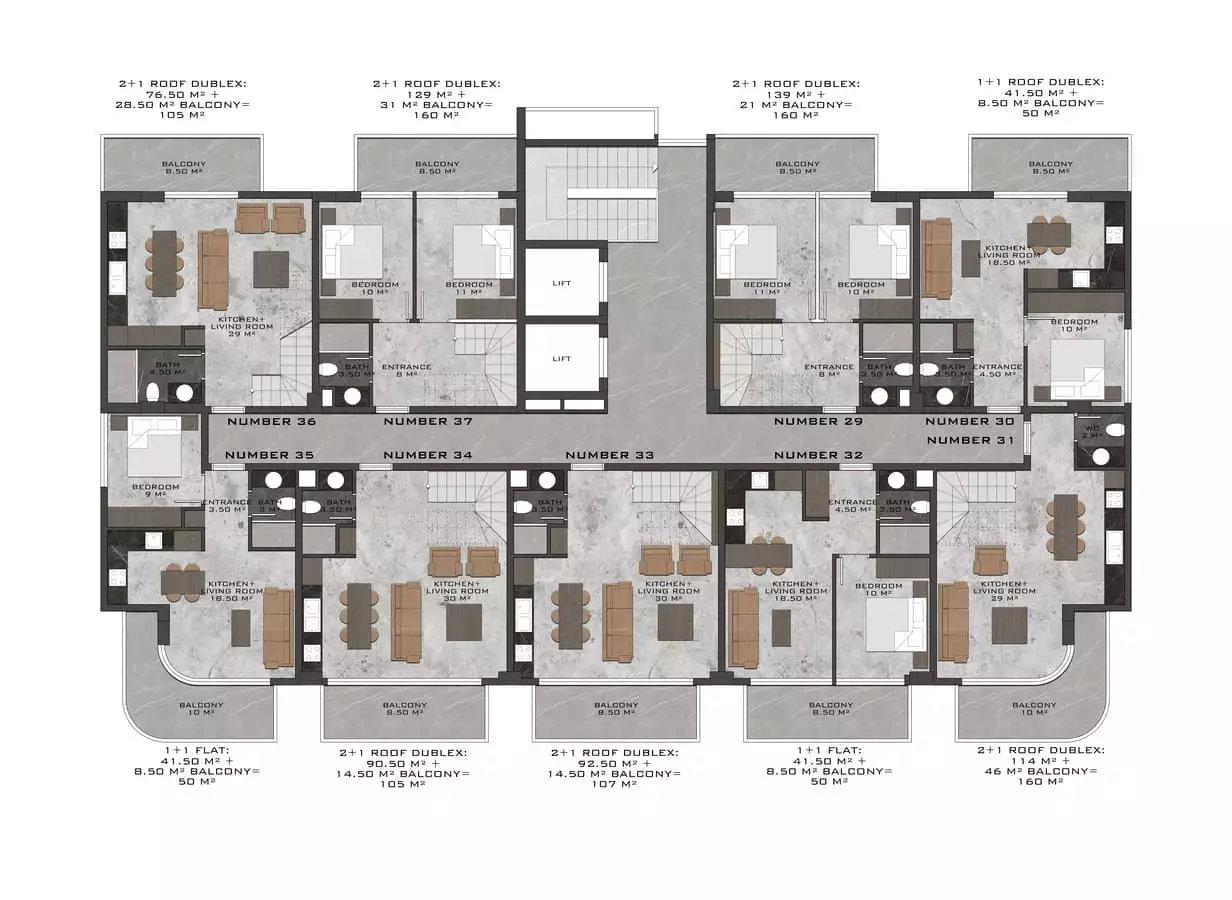 Flat 60m² in Turkey, Kestel. Priced at 209000€ rent photo-21