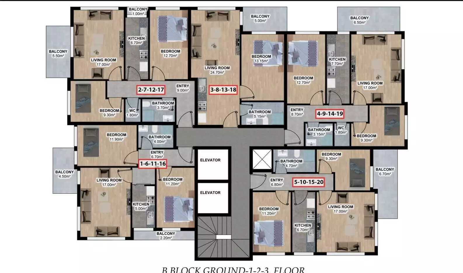 Penthouse 55m² in Turkey, Alania. Priced at 199000€ rent photo-14