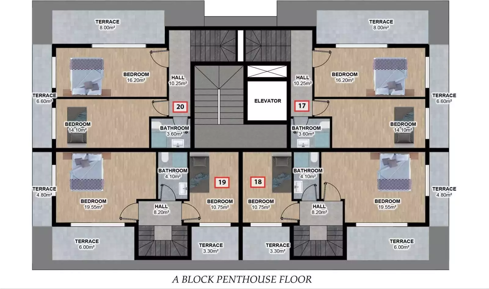 Penthouse 55m² in Turkey, Alania. Priced at 199000€ rent photo-15