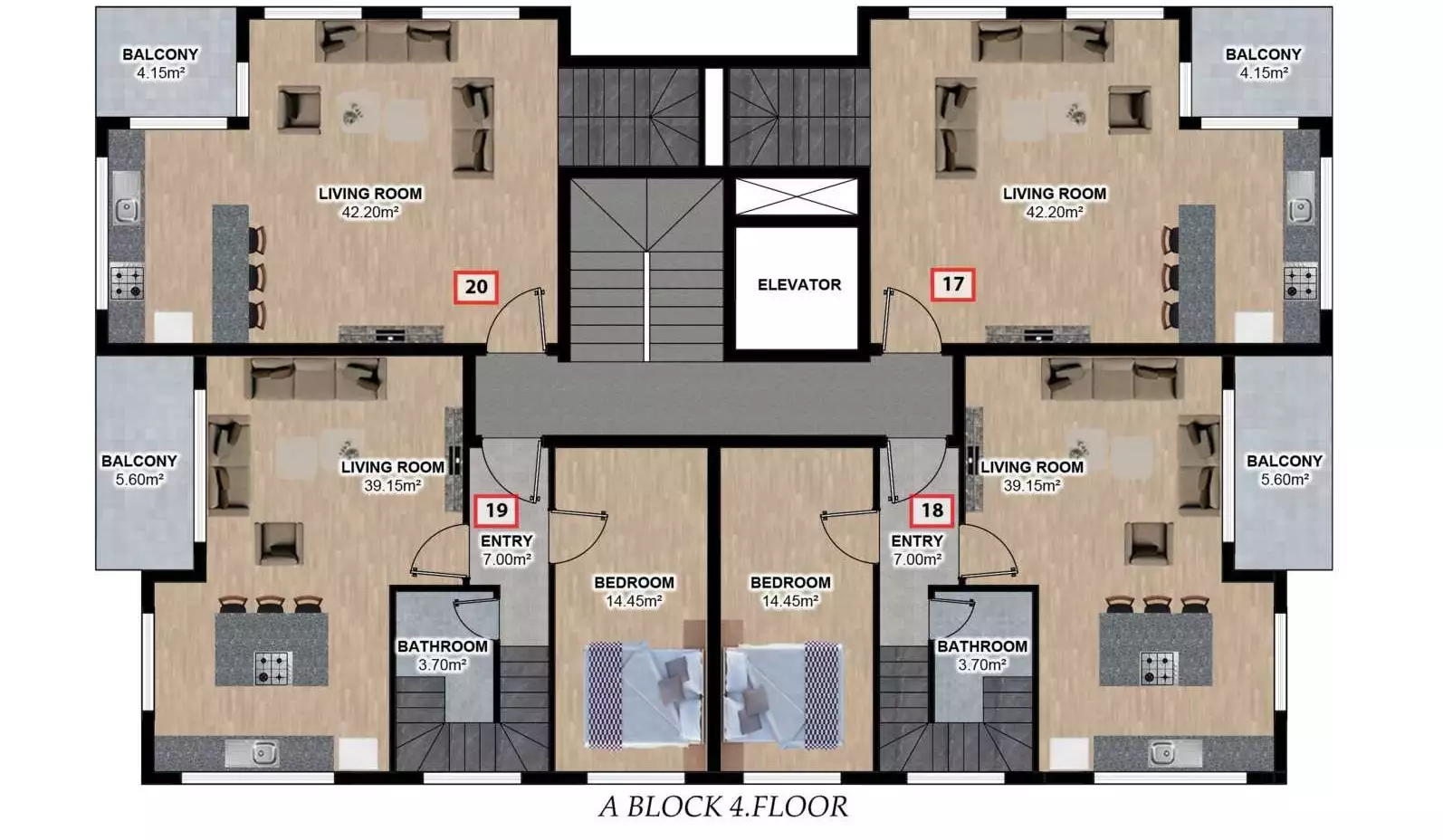 Penthouse 55m² in Turkey, Alania. Priced at 199000€ rent photo-16