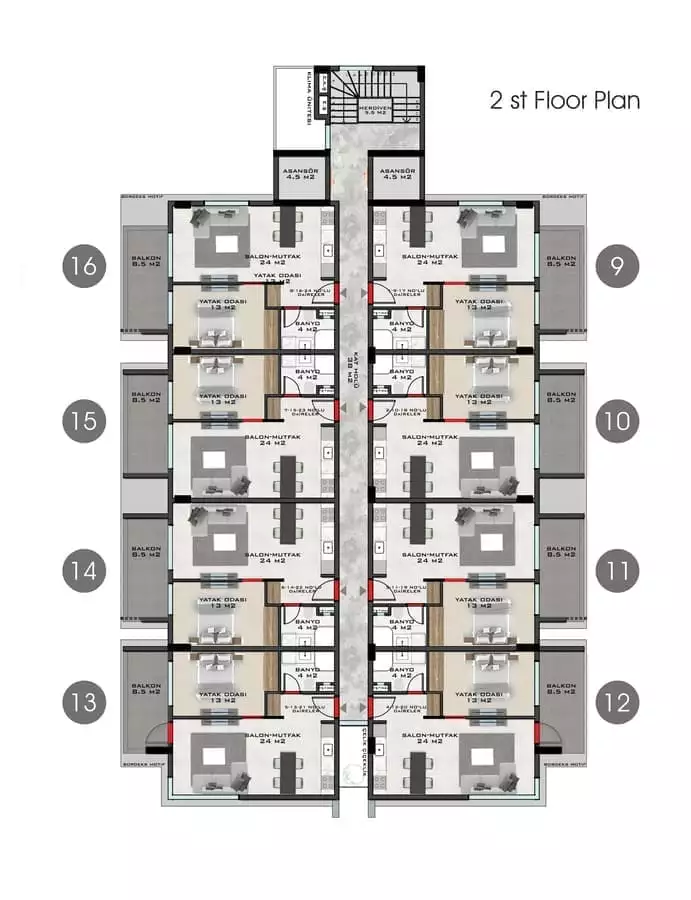 Flat 49m² in Turkey, Mahmutlar. Priced at 130000€ rent photo-20