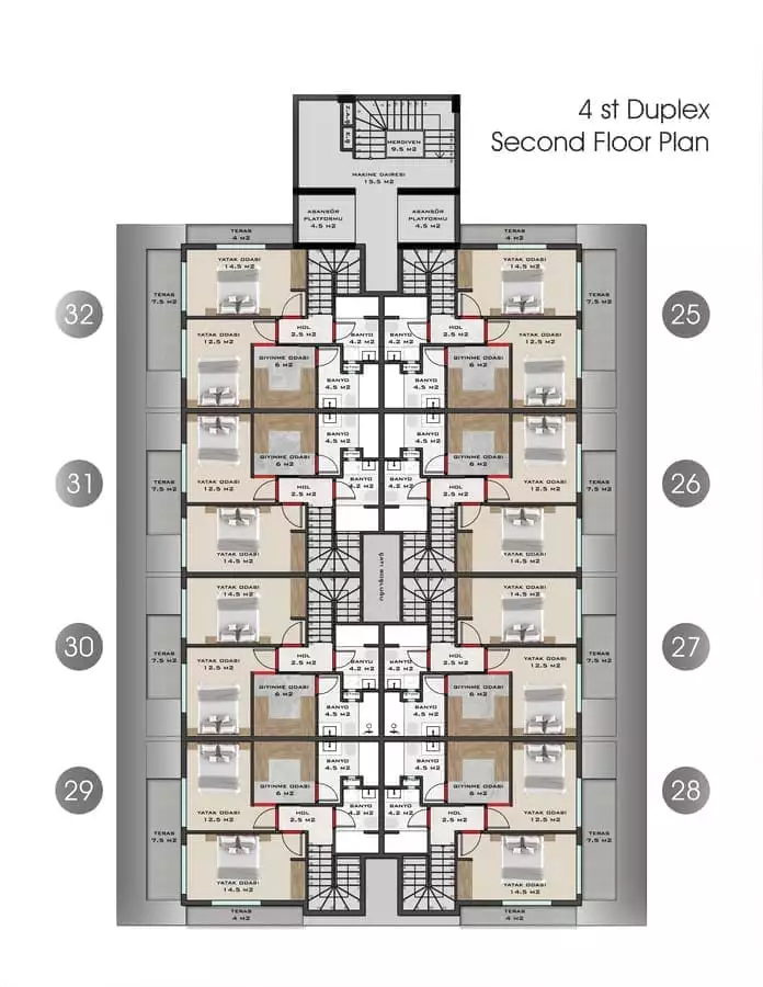 Flat 49m² in Turkey, Mahmutlar. Priced at 130000€ rent photo-23