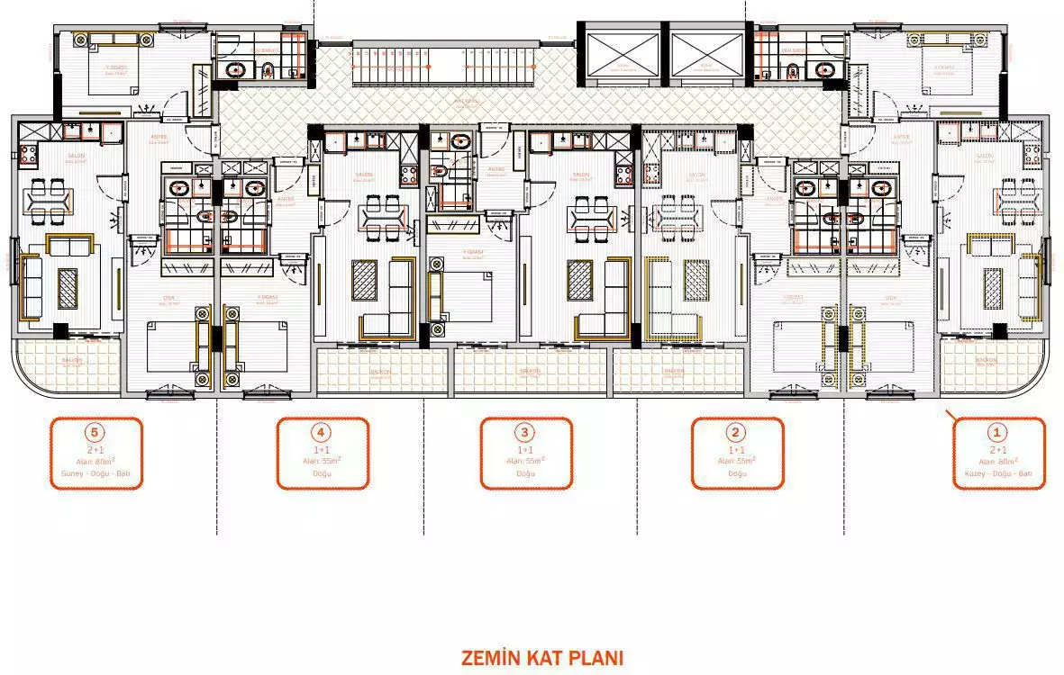Flat 55m² in Turkey, Mahmutlar. Priced at 155000€ rent photo-28