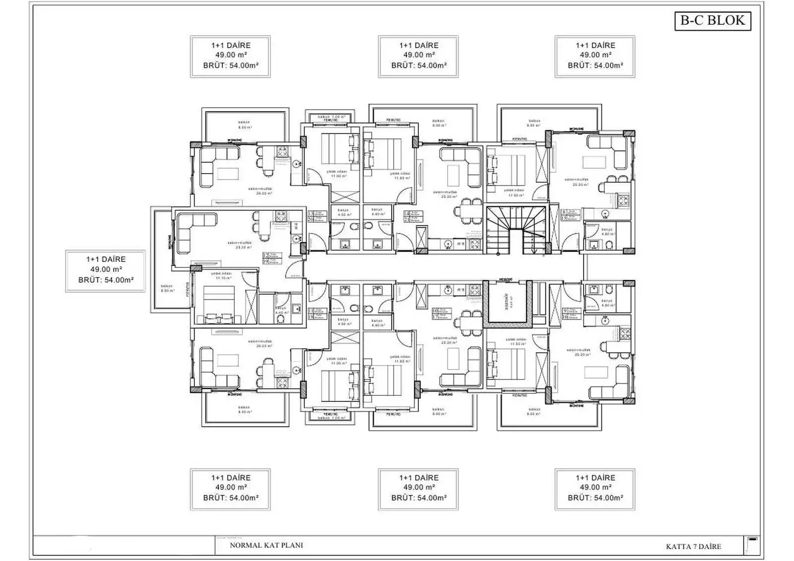 Flat 54m² in Turkey, Kargicak. Priced at 140000€ rent photo-25