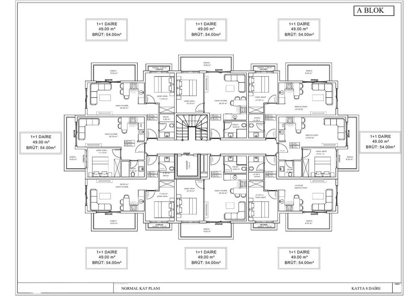 Flat 54m² in Turkey, Kargicak. Priced at 140000€ rent photo-30