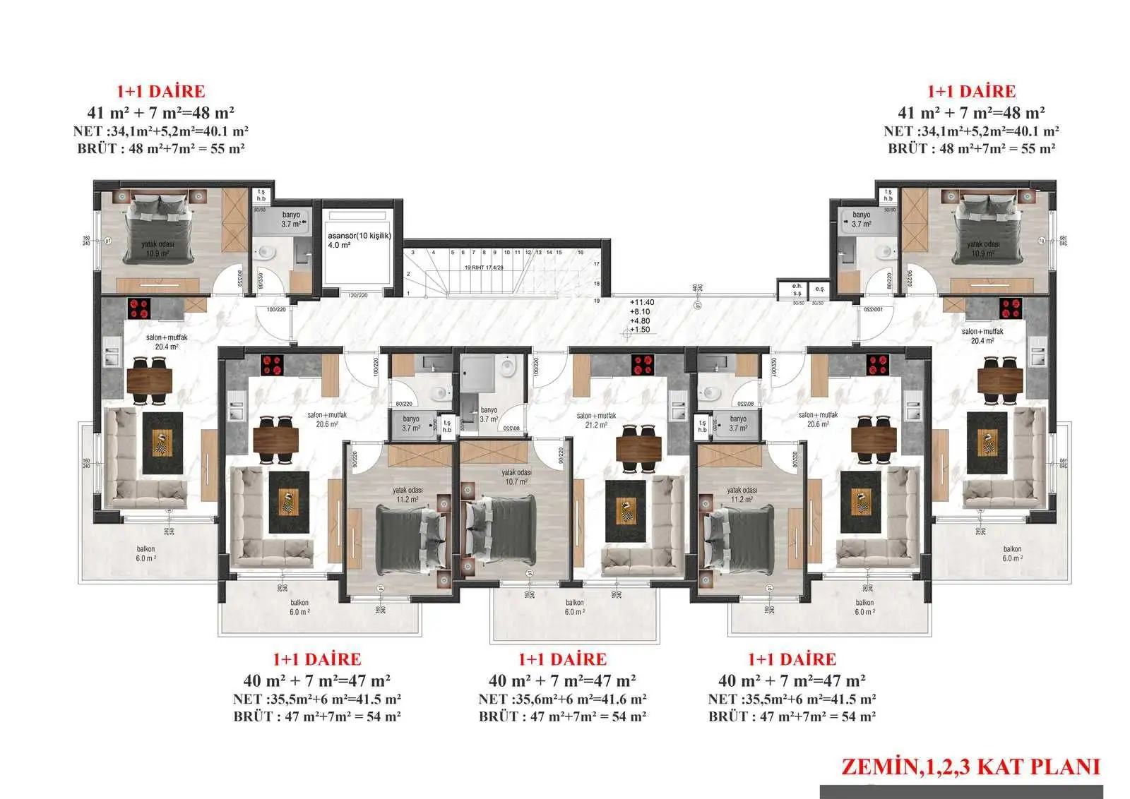 Flat 54m² in Turkey, Avsallar. Priced at 102000€ rent photo-24