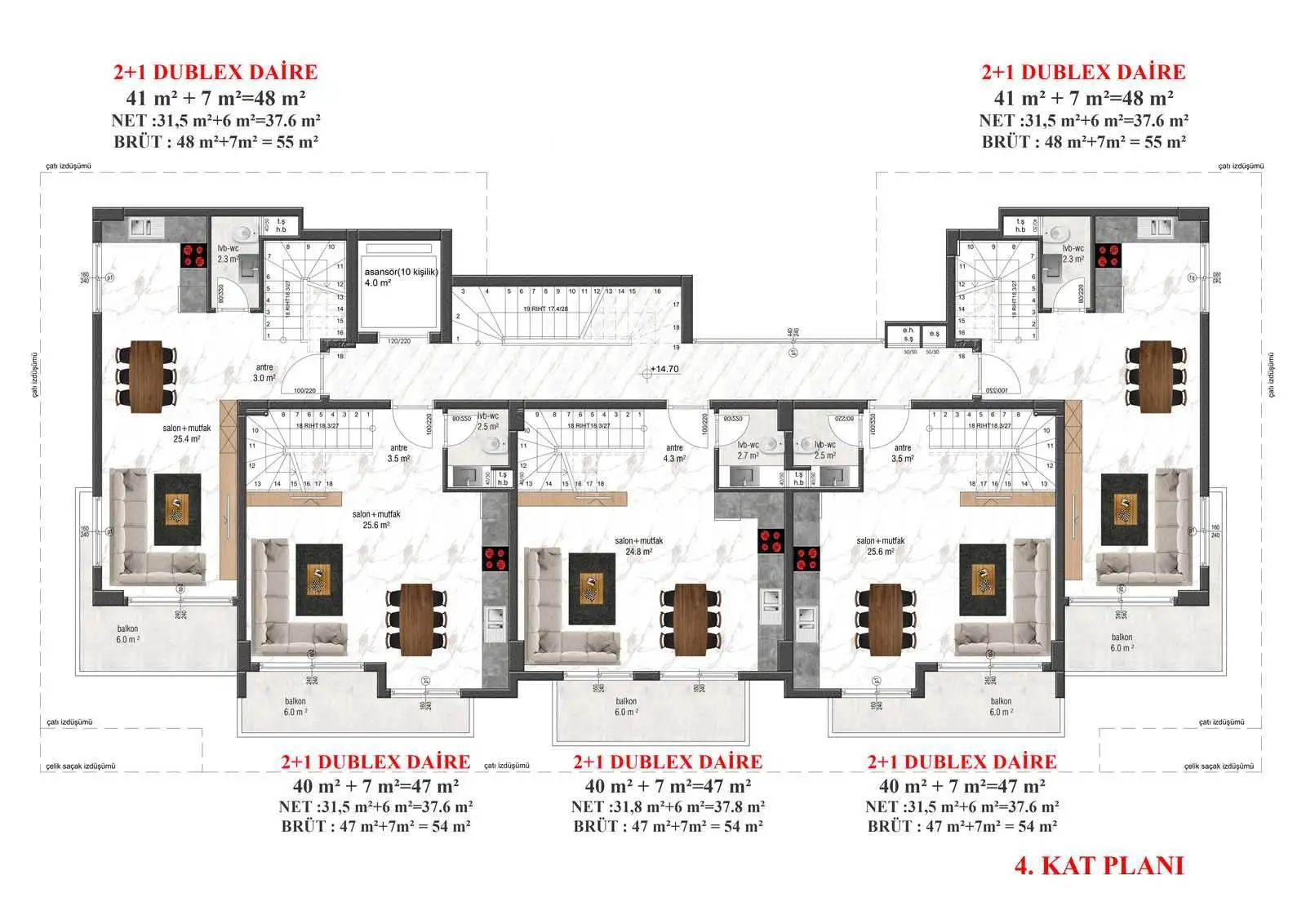 Flat 54m² in Turkey, Avsallar. Priced at 102000€ rent photo-25