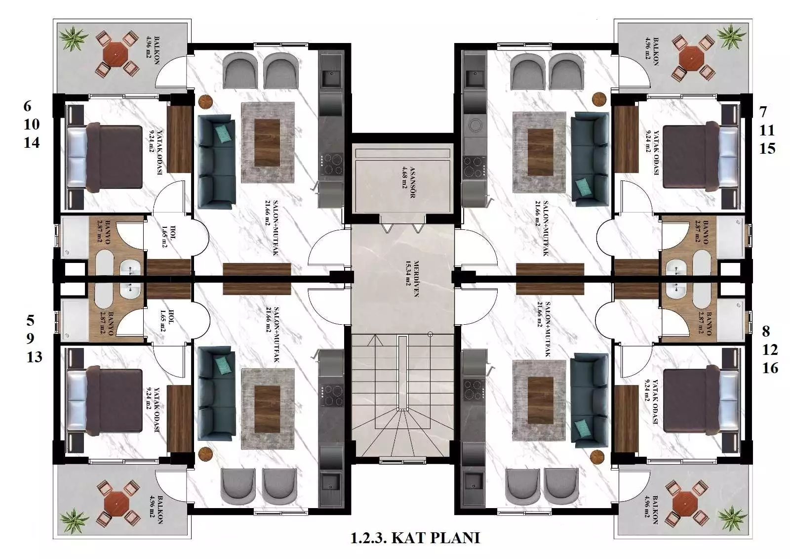 Flat 46m² in Turkey, Avsallar. Priced at 85000€ rent photo-29