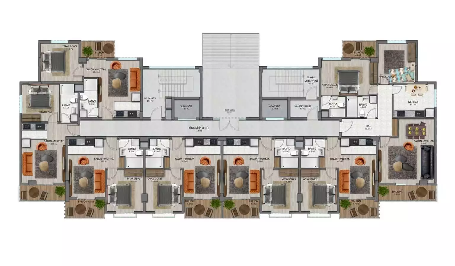 Flat 52m² in Turkey, Avsallar. Priced at 105000€ rent photo-28