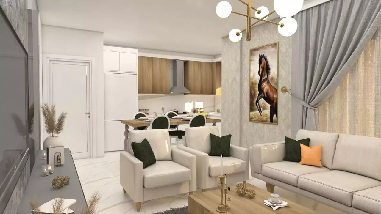 Flat 61m² in Turkey, Kargicak. Priced at 140000€ rent photo-11
