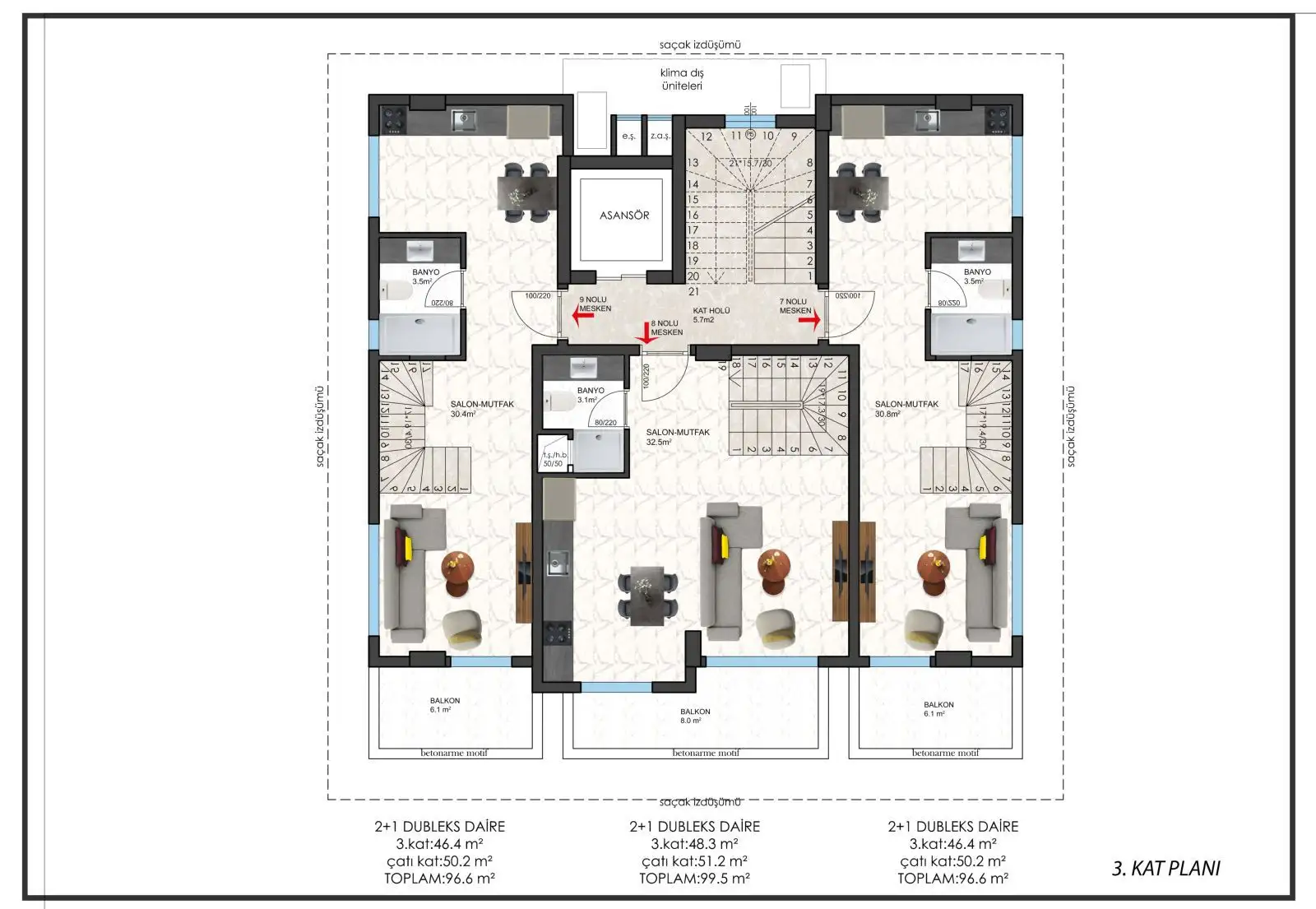 Flat 47m² in Turkey, Demirtas. Priced at 120000€ rent photo-26