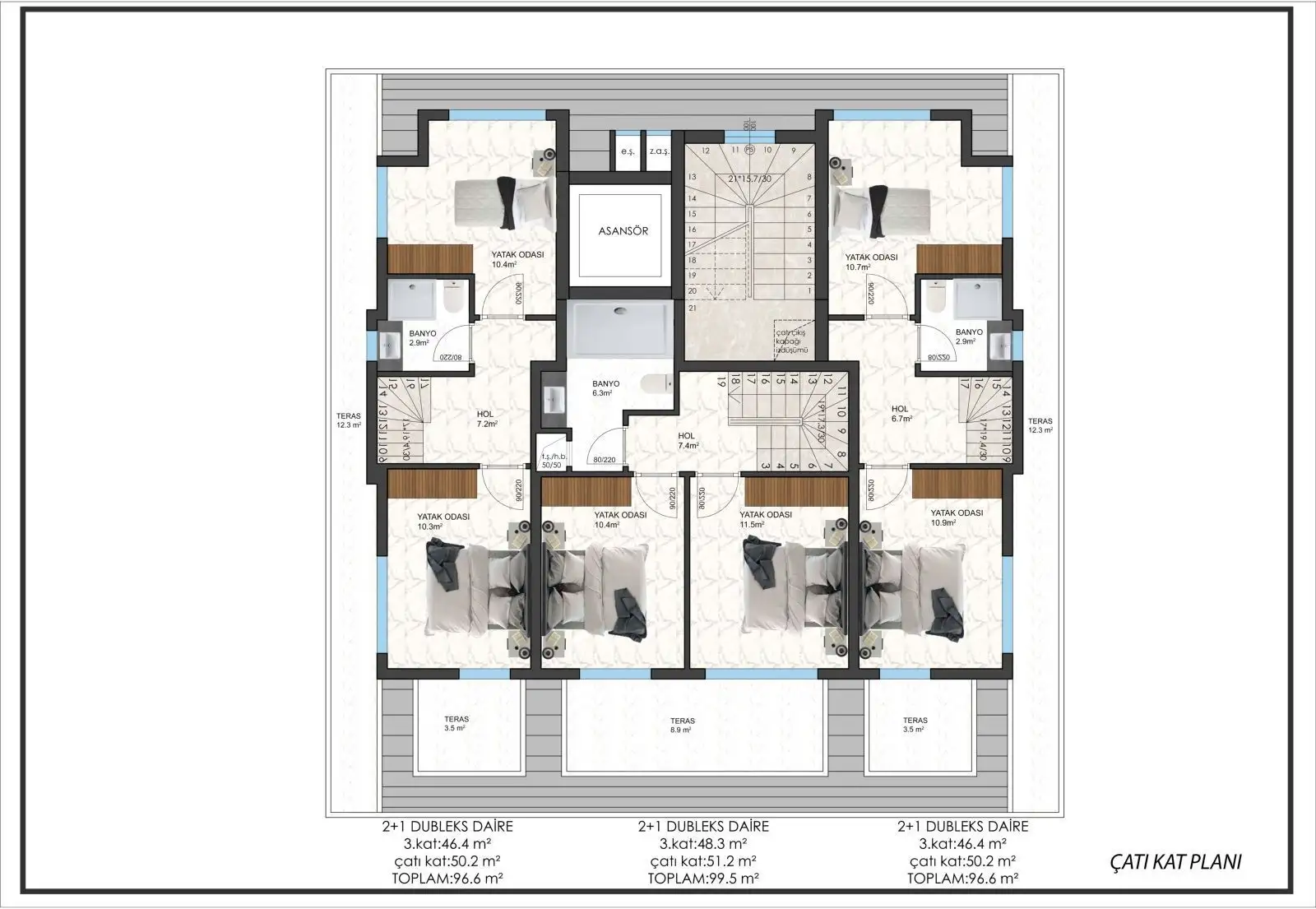 Flat 47m² in Turkey, Demirtas. Priced at 120000€ rent photo-27