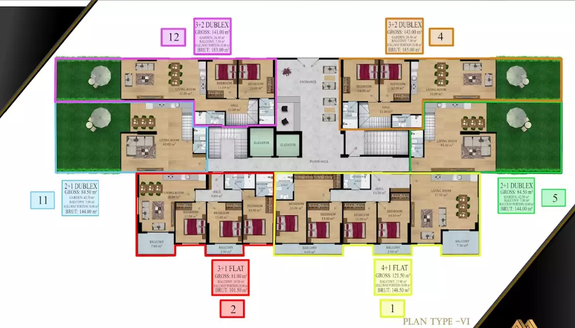 Flat 57m² in Turkey, Avsallar. Priced at 185500€ rent photo-12