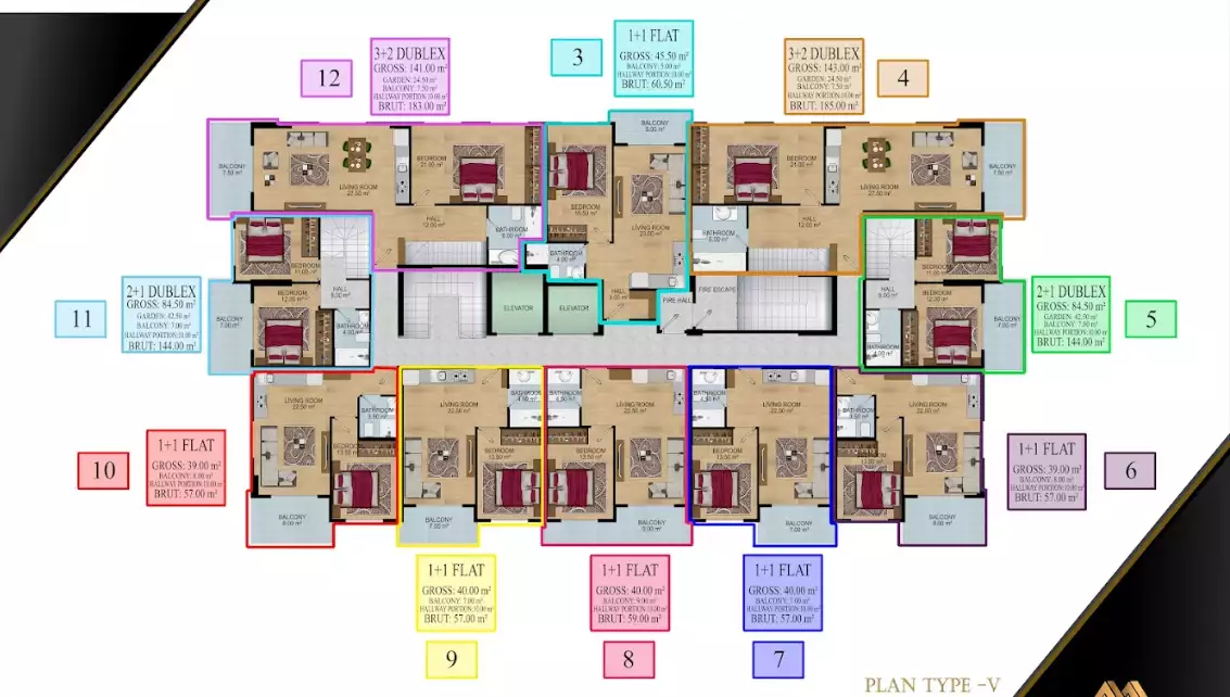 Flat 57m² in Turkey, Avsallar. Priced at 185500€ rent photo-13