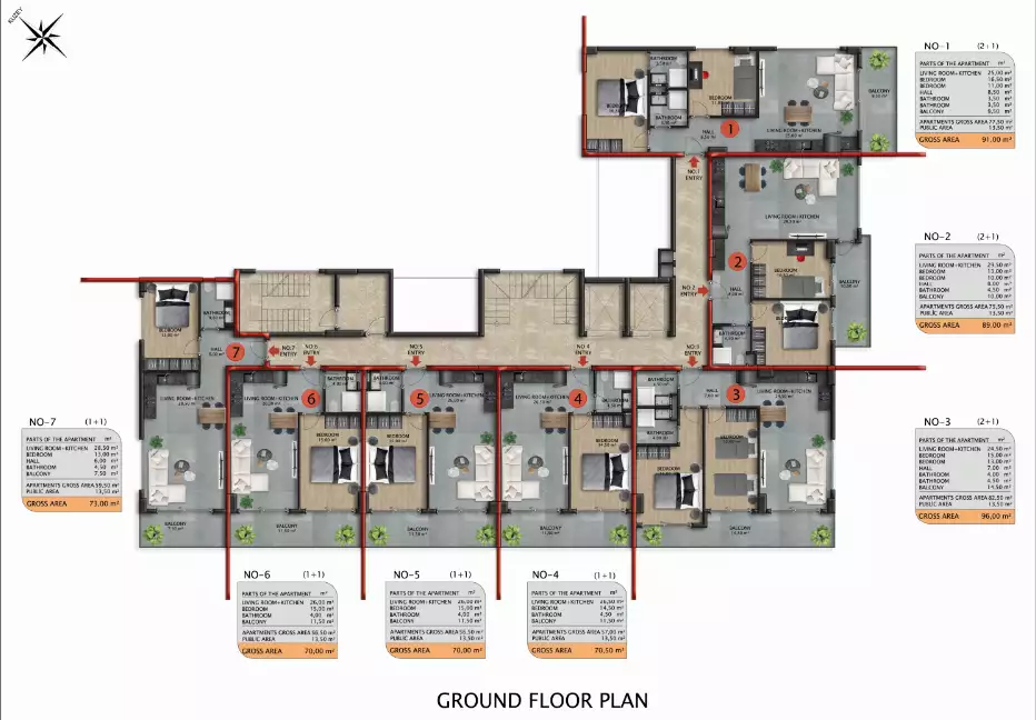 Flat 56m² in Turkey, Avsallar. Priced at 100000€ rent photo-17