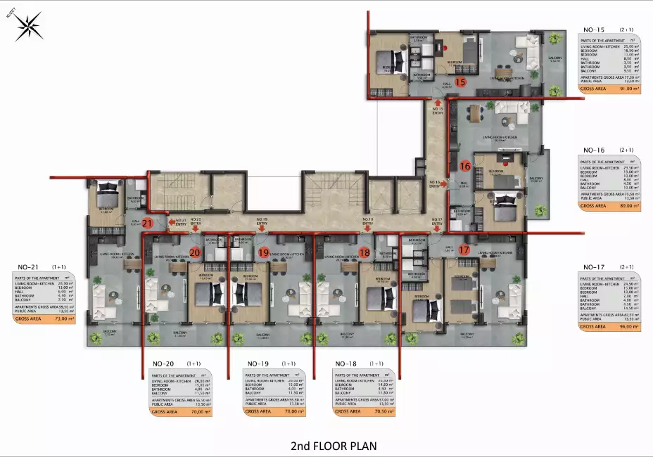 Flat 56m² in Turkey, Avsallar. Priced at 100000€ rent photo-19