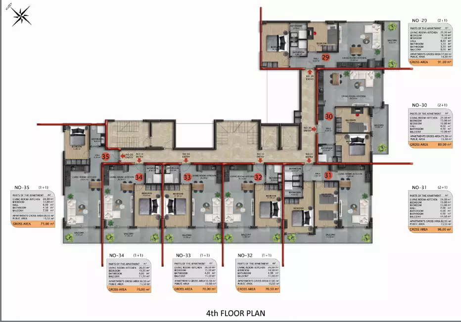 Flat 56m² in Turkey, Avsallar. Priced at 100000€ rent photo-21