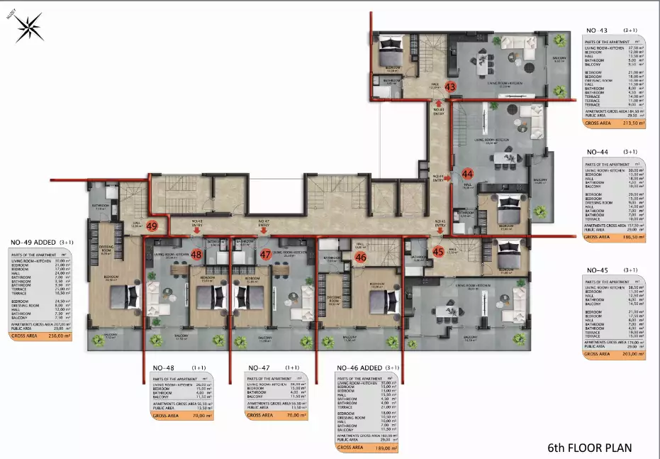 Flat 56m² in Turkey, Avsallar. Priced at 100000€ rent photo-22