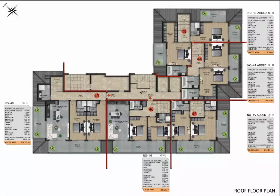 Flat 56m² in Turkey, Avsallar. Priced at 100000€ rent photo-23
