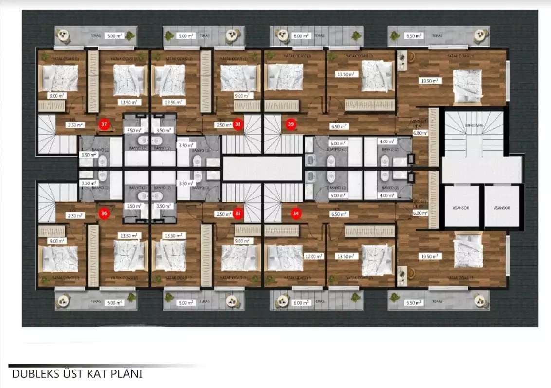 Flat 50m² in Turkey, Alania. Priced at 184500€ rent photo-27