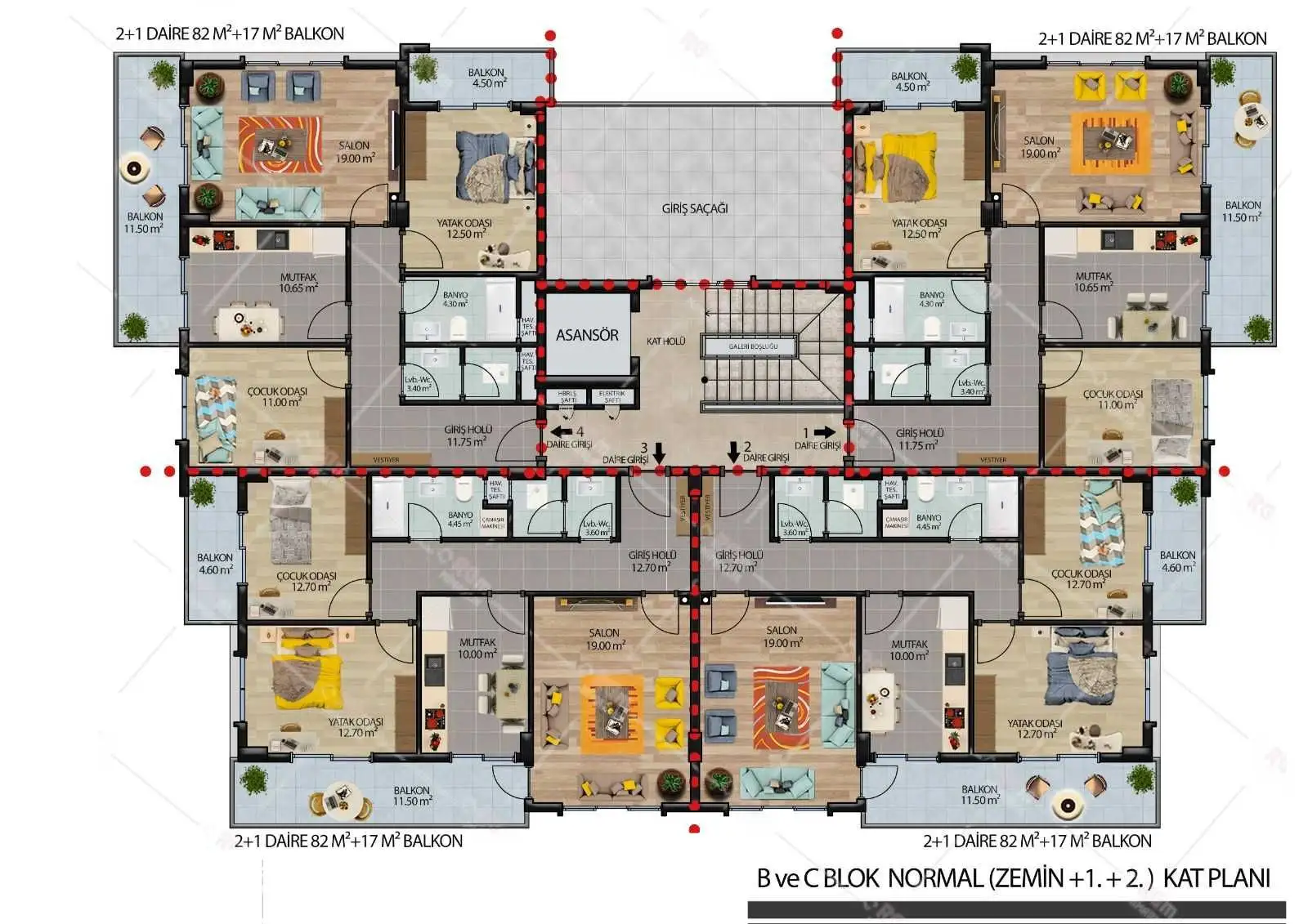 Flat 106m² in Turkey, Konakli. Priced at 170000€ rent photo-24