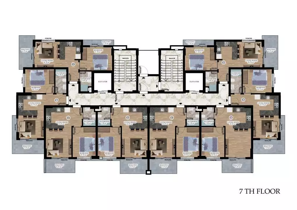 Flat 55m² in Turkey, Konakli. Priced at 136500€ rent photo-15