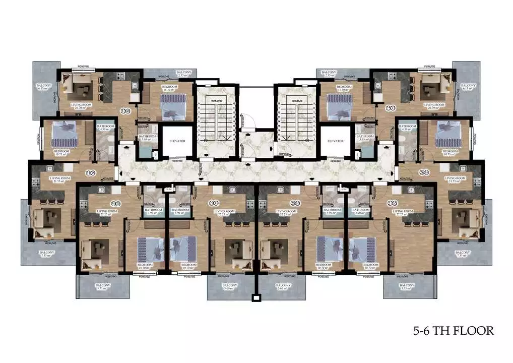 Flat 55m² in Turkey, Konakli. Priced at 136500€ rent photo-16