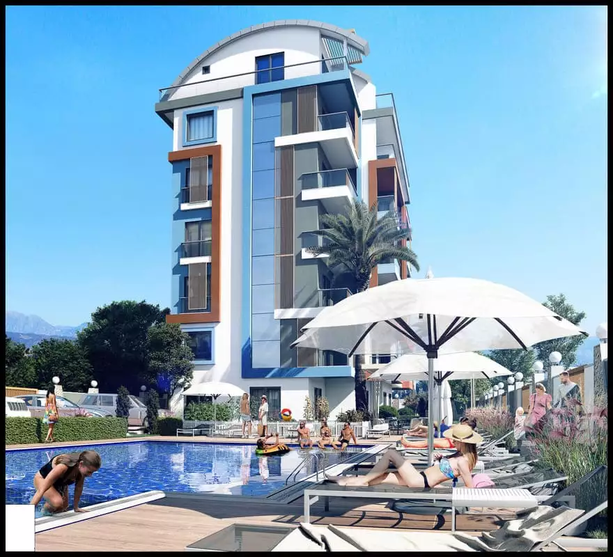 Flat 57m² in Turkey, Gazipasа. Priced at 153000€ rent photo-3